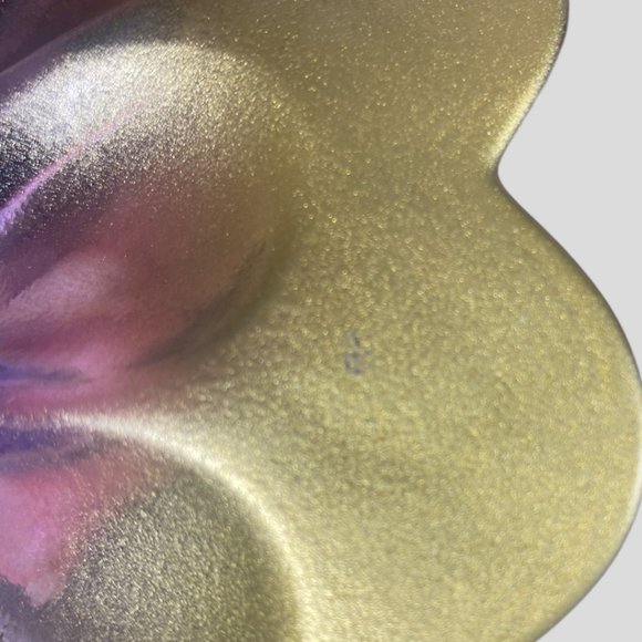 Vintage Walther Glas Artglass Purple and Gold Plate - Picture 6 of 11